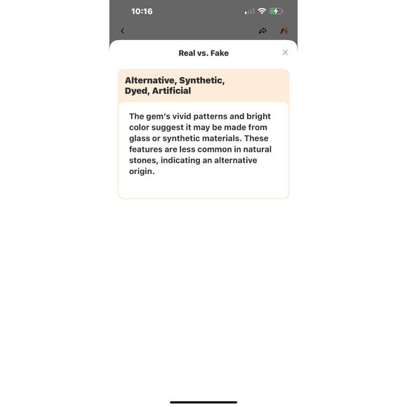 Vintage synthetic Yellow Jasper Pendant - Picture 5 of 5